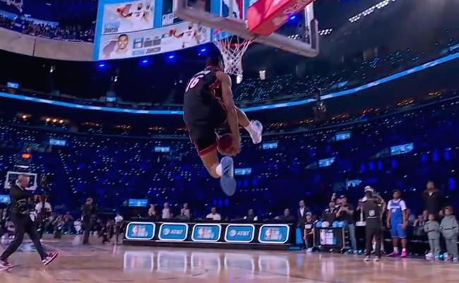 扣篮大赛 热火前锋凯沙德-约翰逊夺冠