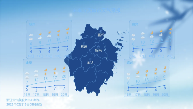 中到大雨！浙江气温猛降至个位数 除夕保暖需重视