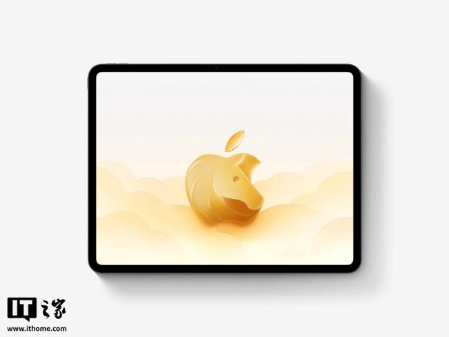 苹果推出马年春节壁纸 蓝色骏马奔腾迎新春