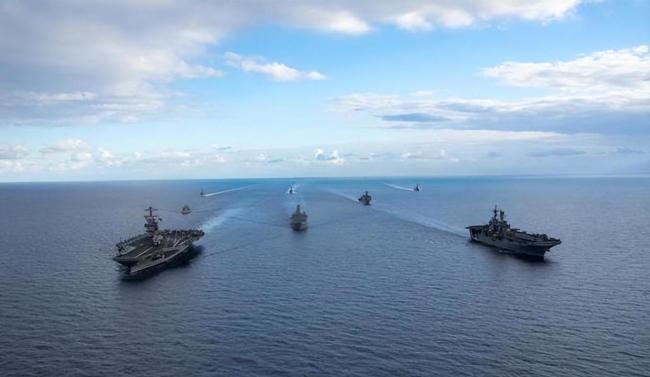 美军可战舰艇已有35%部署至中东 军事较量升级