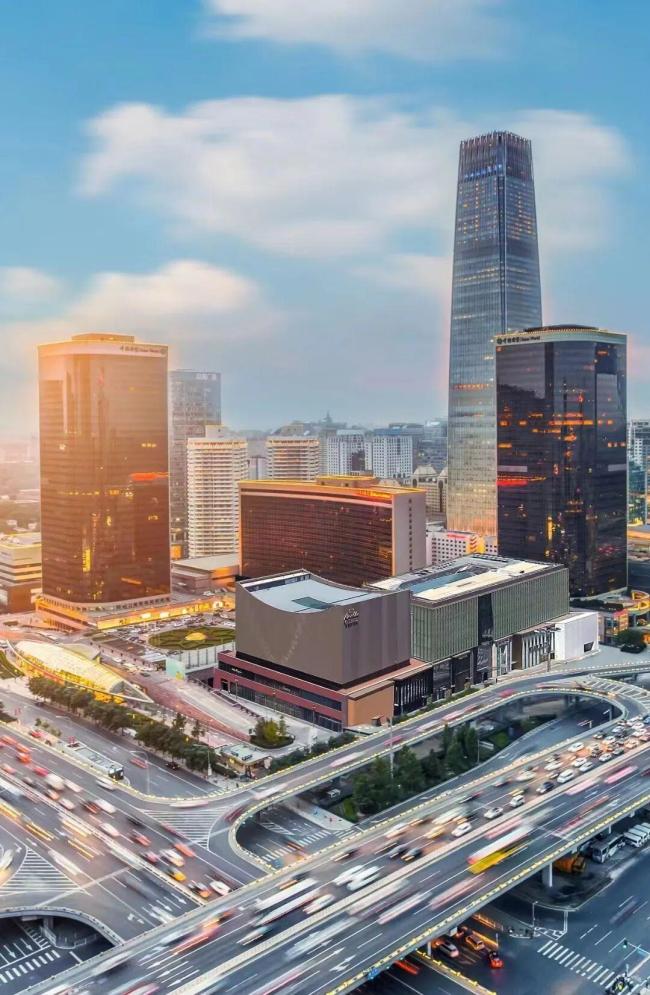 北京CBD里的春天 万物复苏奋进时