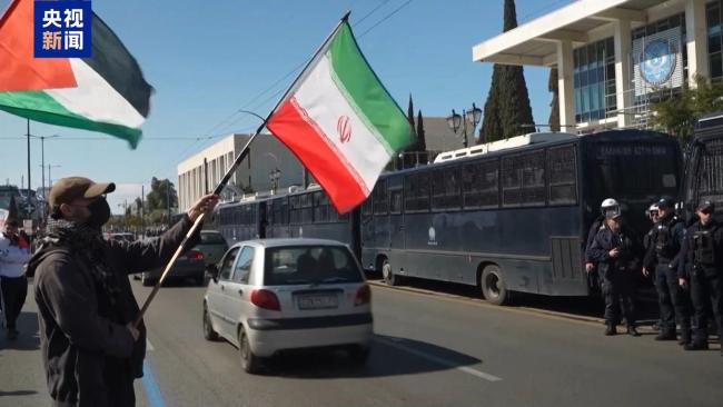 多国民众举行反美反以示威游行