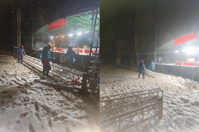 豫剧演员遇降雪仍坚持演完，『直播间』涌进3万余名网友捧场 风雪中坚守感动众人