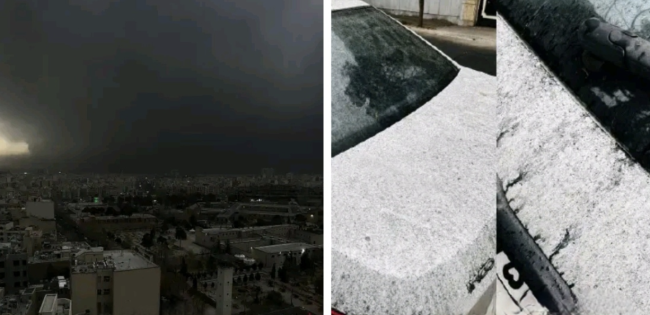 伊朗首都降下黑雨