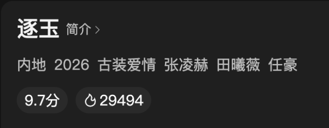 逐玉热度 播放数据引争议