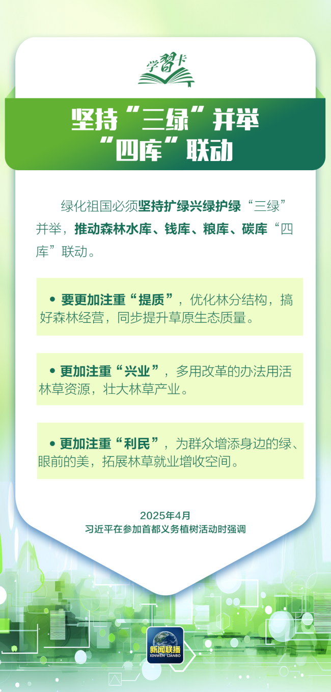 学习卡丨让绿色发展成为高质量发展的底色