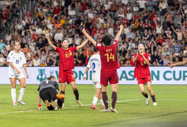 中国女足冲击世界杯 胜利锁定直通资格
