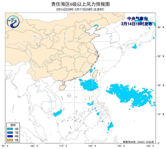 我国南部海域将有5-7级风 未来三天持续影响