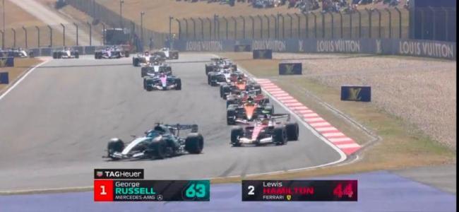 拉塞尔夺F1中国站冲刺赛冠军 杆位发车稳夺魁