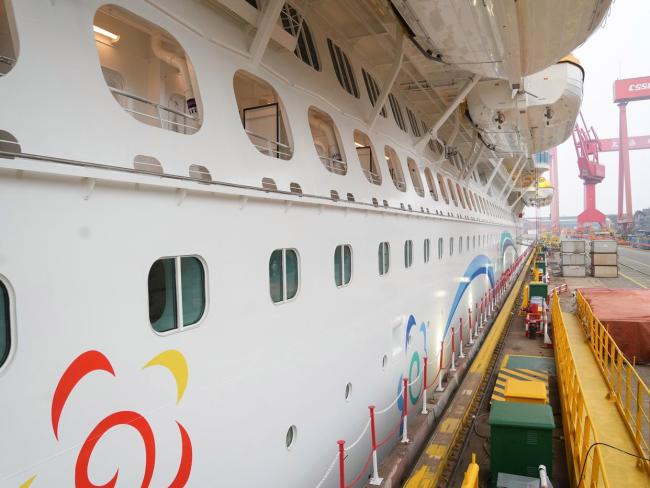 第二艘国产大型邮轮计划3月20日出坞