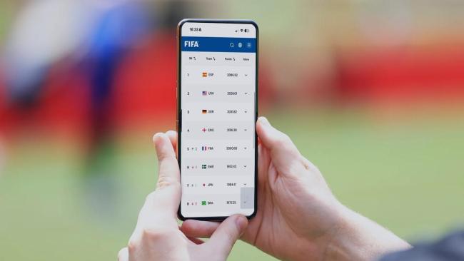 FIFA：男女足国家队排名将实时更新