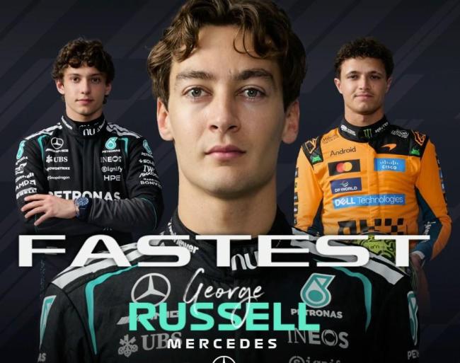 F1日本站一练：拉塞尔最快，安东内利第二，迈凯伦分列三四