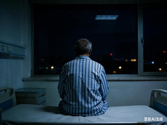 男子脑出血后夜晚幻觉 对墙说话