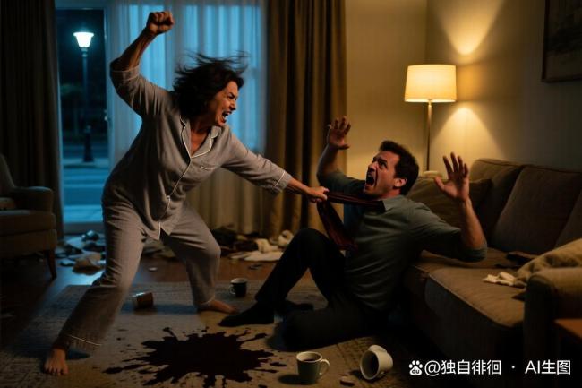 女子家暴1米8的丈夫