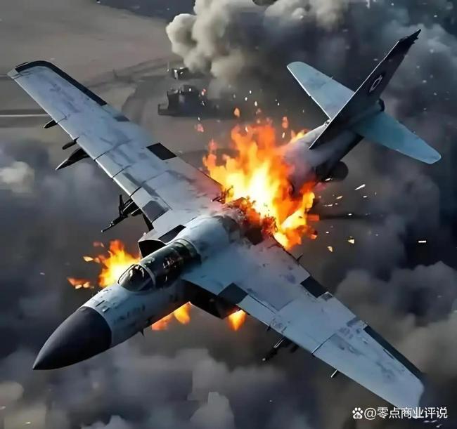 美预警机被炸烧光50亿 空中指挥所折翼