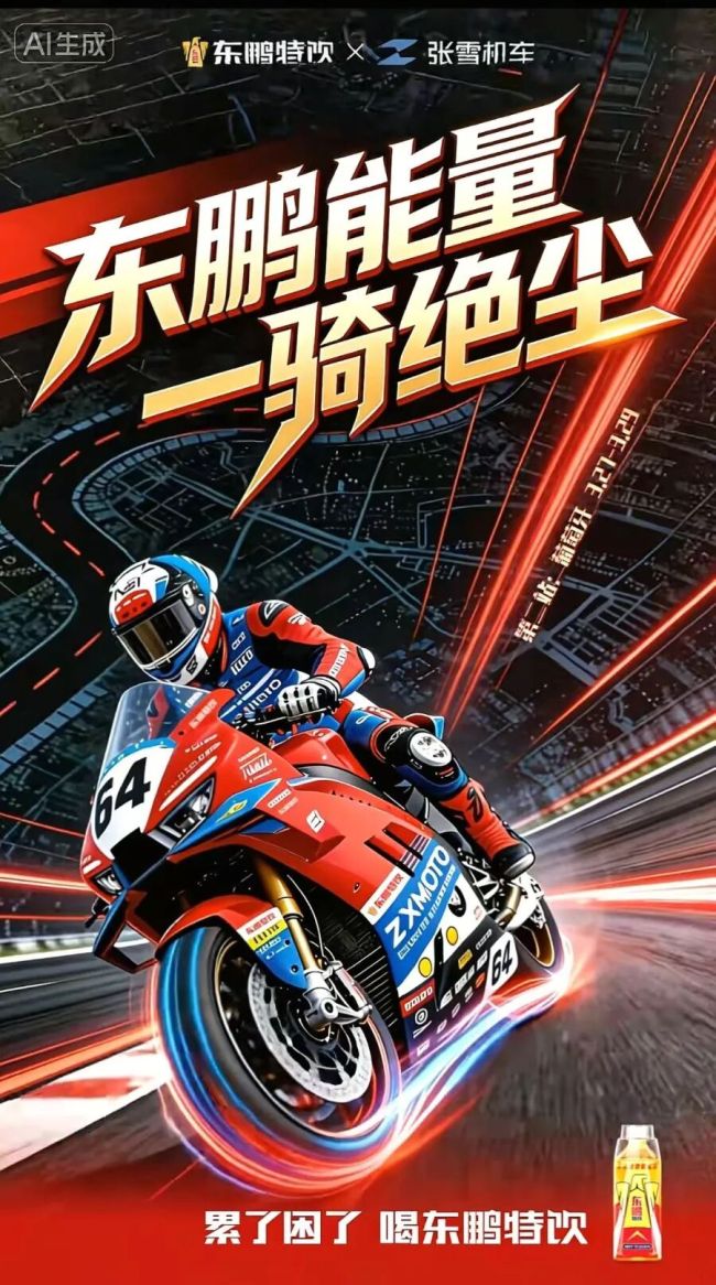 东鹏饮料押注张雪机车市值却蒸发百亿 营销胜利难挡资本寒潮