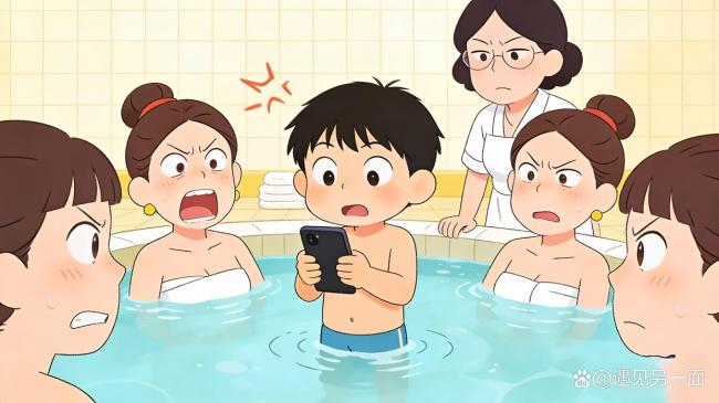 男童带手机进女浴室顾客报警