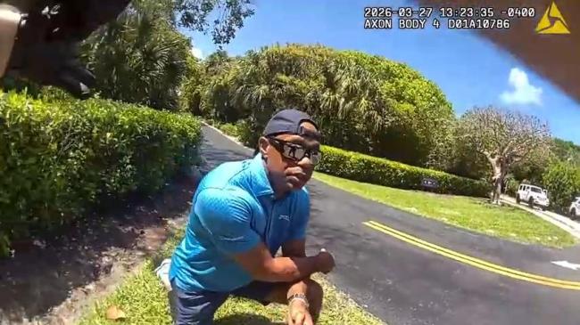 “老虎”伍兹被捕画面曝光