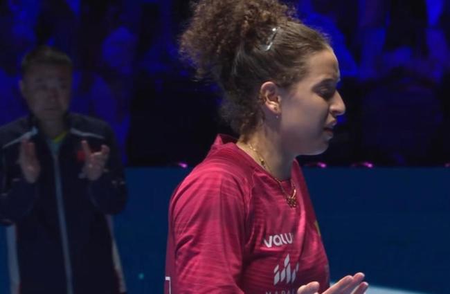 汉娜·高达被孙颖莎打败后痛哭 年轻小将惜败泪目