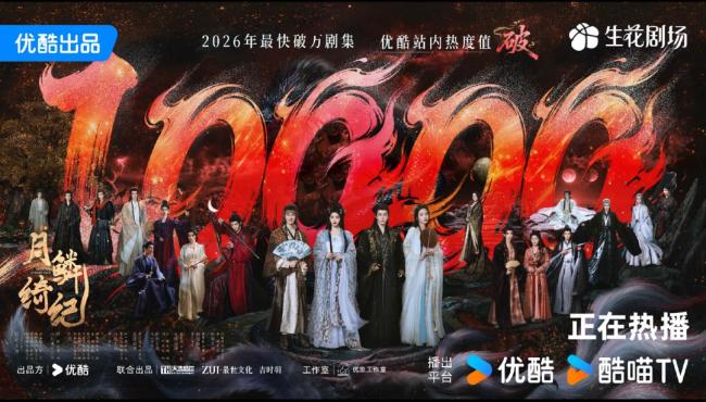 《月鳞绮纪》成2026年最快破万剧