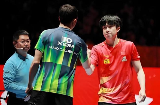 王曼昱11比6申裕斌 国乒主力再显神威