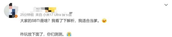 SBTI回复MBTI 谬误自嘲新潮水