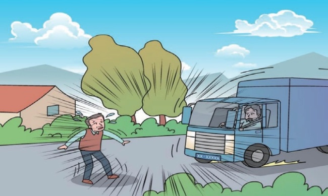 男孩冲出马路被撞倒被判全责 横穿马路隐患大