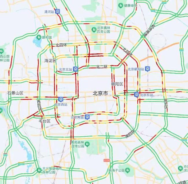 北京局地中雨将影响晚高峰