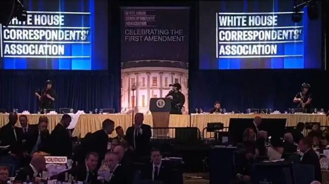 特朗普撤离白宫现场画面曝光 枪击事件引发紧急疏散