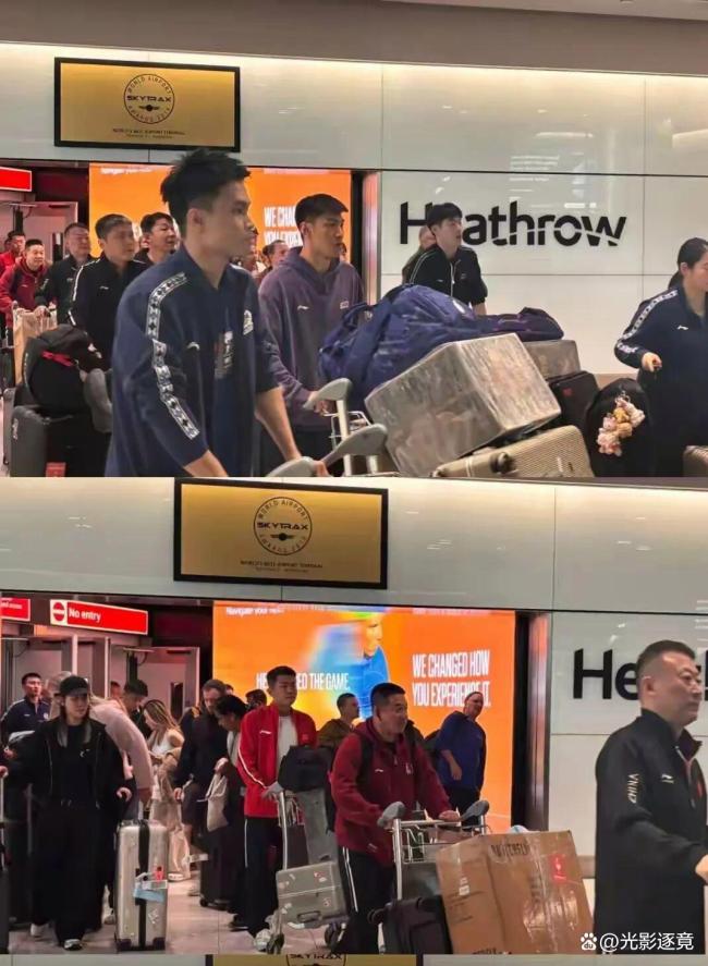 国乒全员凌晨落地伦敦备战