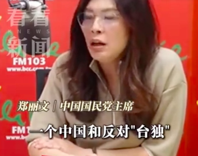 郑丽文：对主张“台独”的 大陆绝不会手下留情