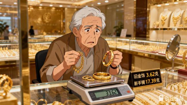 老人用33.62克金饰换回17.39克手镯 黄金置换陷阱