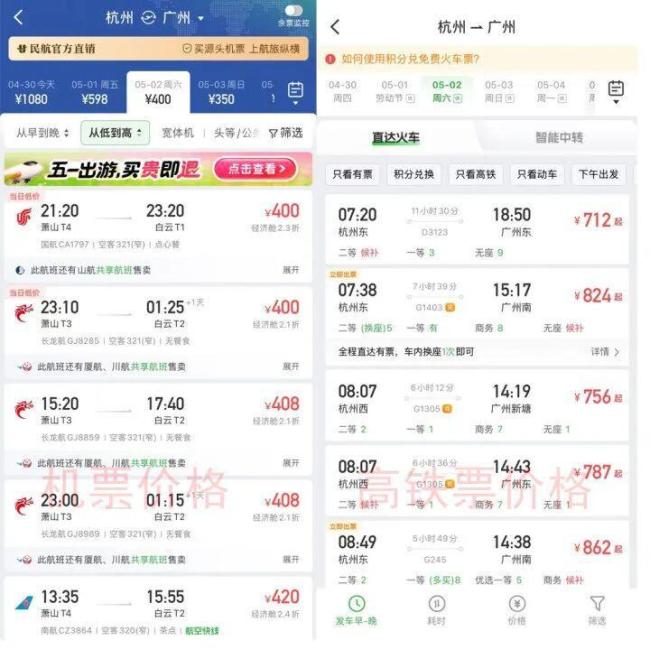 五一机票跳水？有人提前买票血亏4000 提前购票成“亏本买卖”