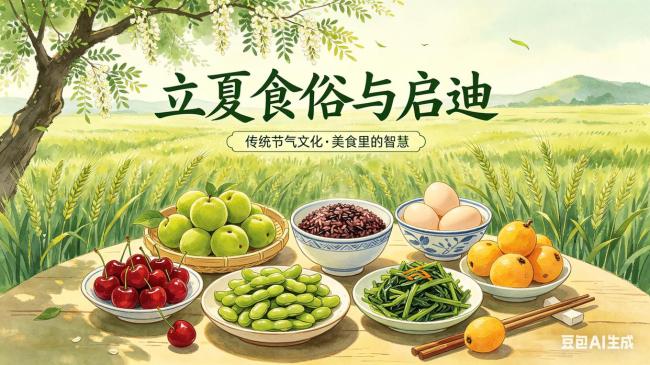 立夏食俗与启迪 时令美食寄寓希望