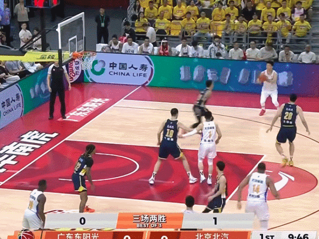 广东男篮险胜北京 张皓嘉三分绝杀 加时激战定赢输