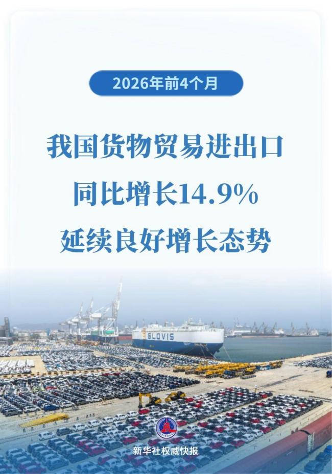 前4月進(jìn)出口總值16.23萬(wàn)億元 外貿(mào)增長(zhǎng)強(qiáng)勁