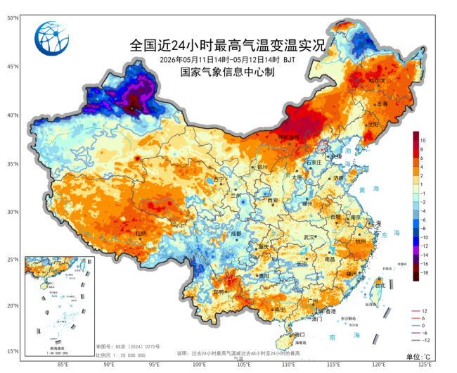 天气预报图变了 预报图也“换夏装”