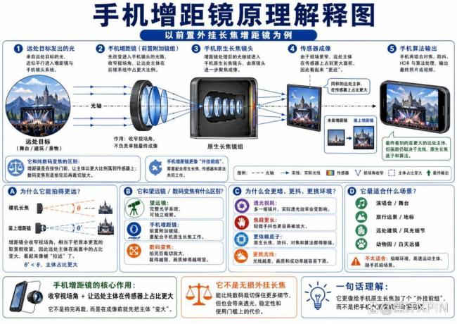 手机厂商为何都开始卷外挂镜头了 增距镜真的有用吗？