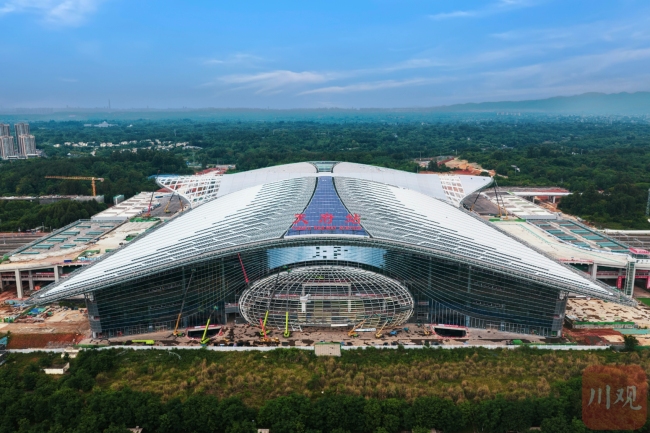 “凤凰展翅” 成型 天府站建设加速 雏形已现