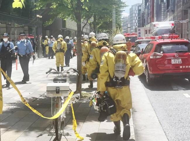 东京银座商场疑被喷催泪瓦斯