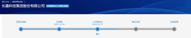 长鑫科技科创板IPO获通过