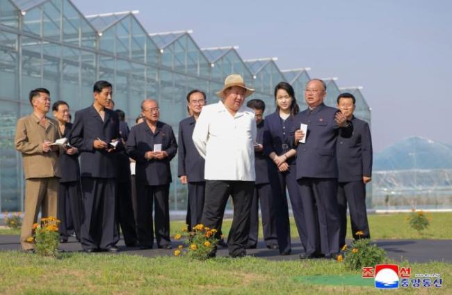 金正恩携女儿视察温室农场 关注蔬菜多样化与科学管理