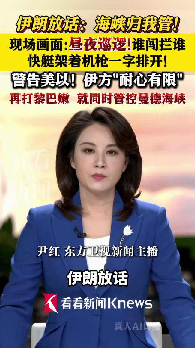 伊朗快艇架机枪巡逻霍尔木兹海峡 海峡归我管