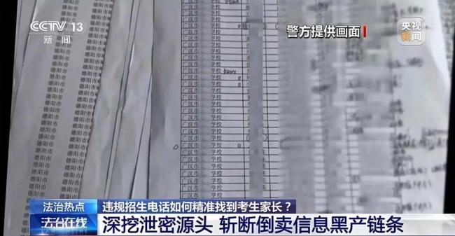央視曝光倒賣學(xué)生信息黑產(chǎn)鏈條 90余萬條遭泄露……