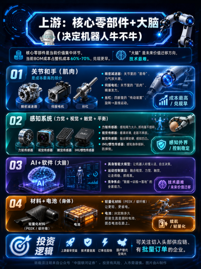 人形机器人将是下一个万亿产业 产业链全面解析