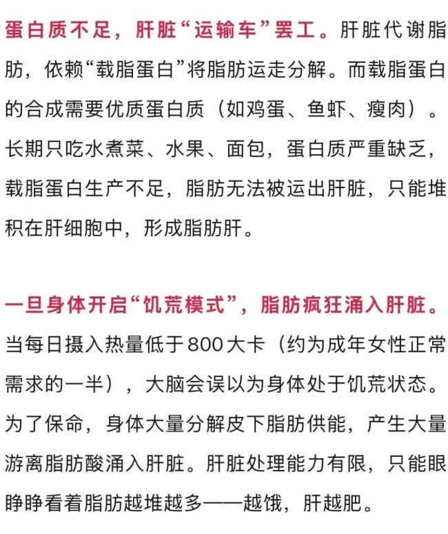 女子减肥顿顿水煮菜 体检后傻眼 脂肪肝找上门
