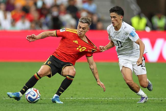 比利时5-1新西兰 小组第一出线 欧洲红魔终爆发