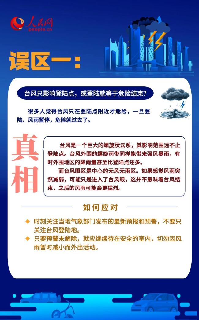 关于台风暴雨天的8个误区 专家解读误区