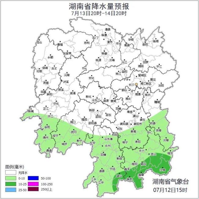 预计此轮南方的高温天气将持续4~5天 晴热为主局地可达40℃