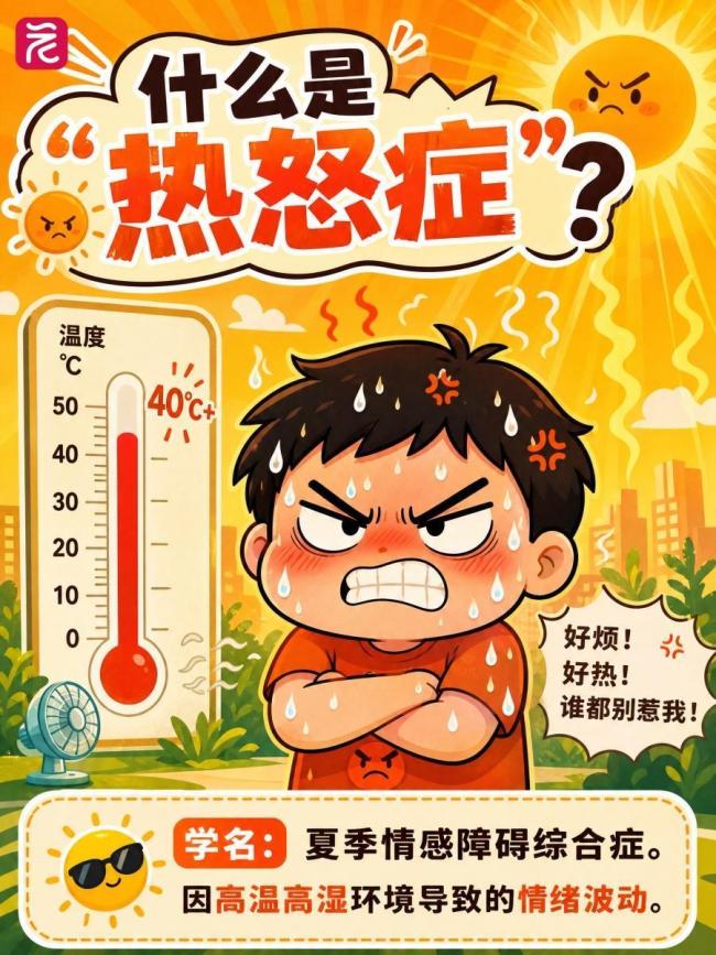 高温天当心“热怒症”
